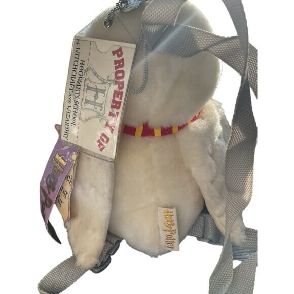 Wizarding World of Harry Potter Hedwig Owl Plush Animal Backpack 8" - Picture 5 of 9